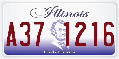 IL license plate A371216