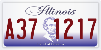 IL license plate A371217