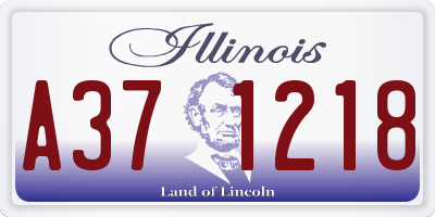 IL license plate A371218