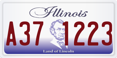 IL license plate A371223