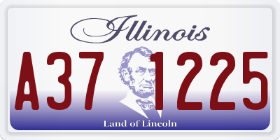 IL license plate A371225