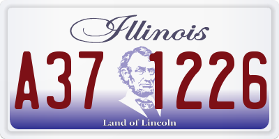 IL license plate A371226