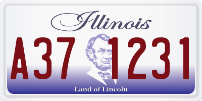 IL license plate A371231