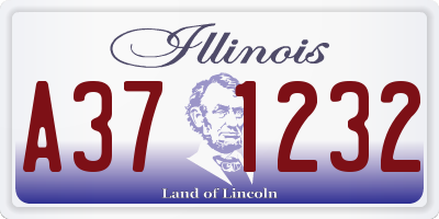 IL license plate A371232