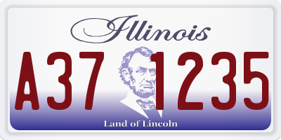 IL license plate A371235