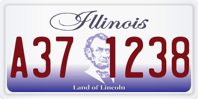 IL license plate A371238