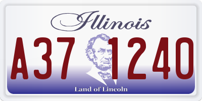 IL license plate A371240