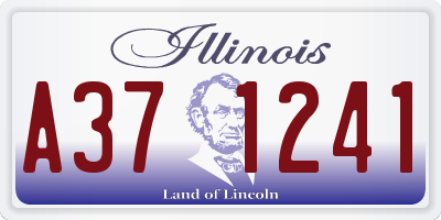 IL license plate A371241