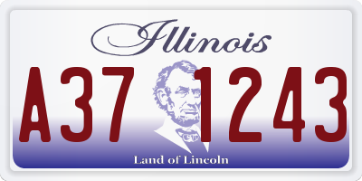 IL license plate A371243