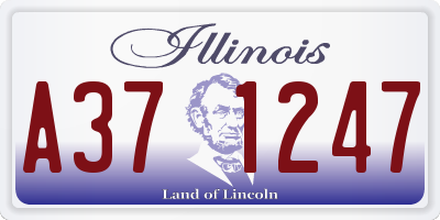 IL license plate A371247