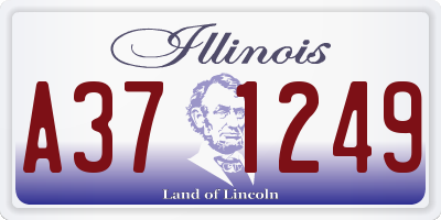 IL license plate A371249