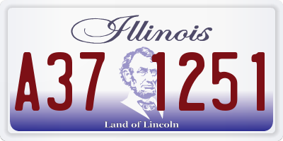 IL license plate A371251