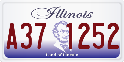 IL license plate A371252