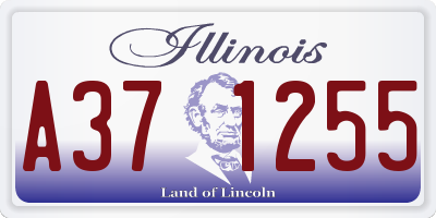IL license plate A371255