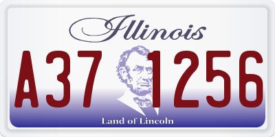 IL license plate A371256