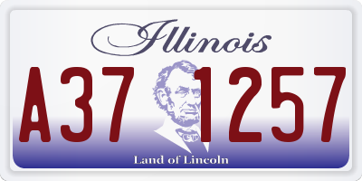 IL license plate A371257