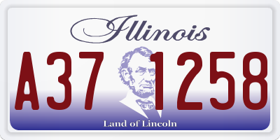 IL license plate A371258