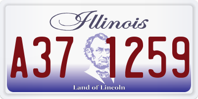 IL license plate A371259