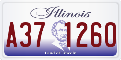 IL license plate A371260