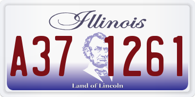 IL license plate A371261