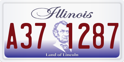 IL license plate A371287