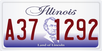 IL license plate A371292