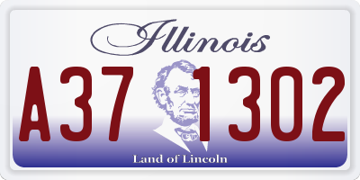 IL license plate A371302