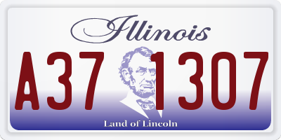 IL license plate A371307