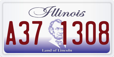 IL license plate A371308