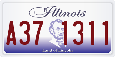 IL license plate A371311