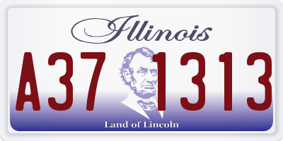 IL license plate A371313
