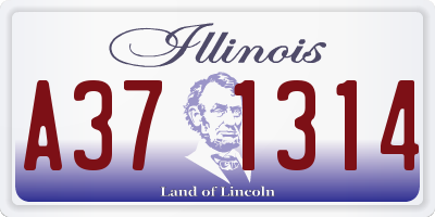 IL license plate A371314