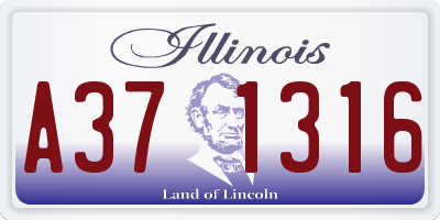 IL license plate A371316