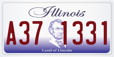 IL license plate A371331