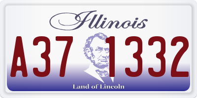IL license plate A371332
