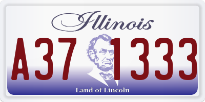 IL license plate A371333