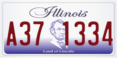 IL license plate A371334