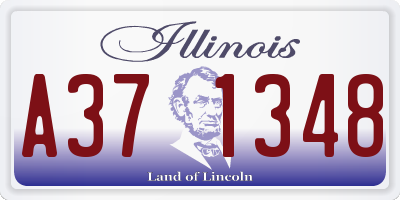 IL license plate A371348