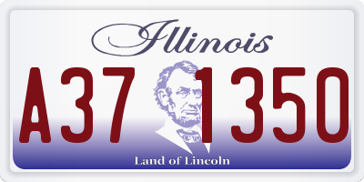 IL license plate A371350