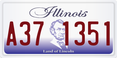 IL license plate A371351
