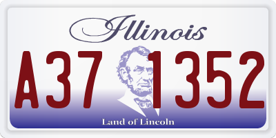 IL license plate A371352