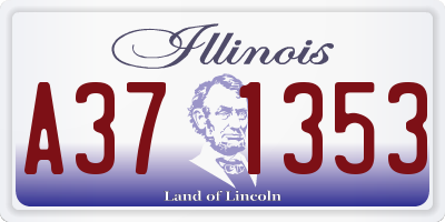 IL license plate A371353