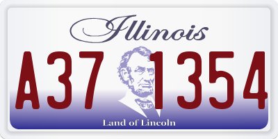 IL license plate A371354
