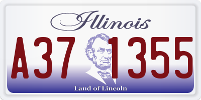 IL license plate A371355