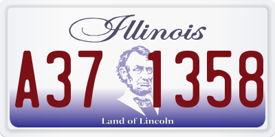 IL license plate A371358