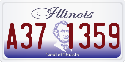 IL license plate A371359