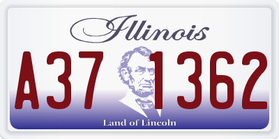 IL license plate A371362