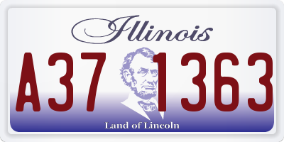 IL license plate A371363