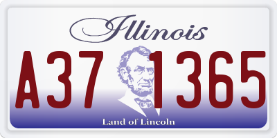 IL license plate A371365