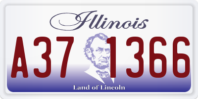 IL license plate A371366
